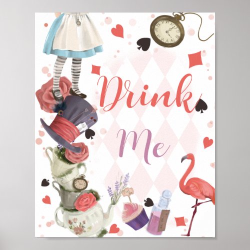 Alice in Wonderland Drink Me Poster