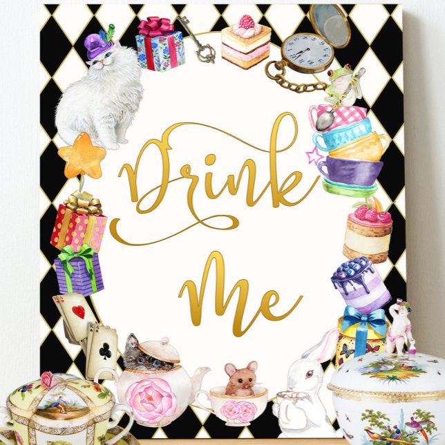 Alice in Wonderland Drink Me Sign (Creator Uploaded)