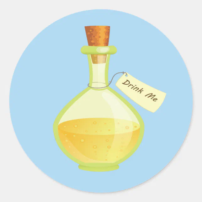Alice in Wonderland Drink Me Stickers Zazzle