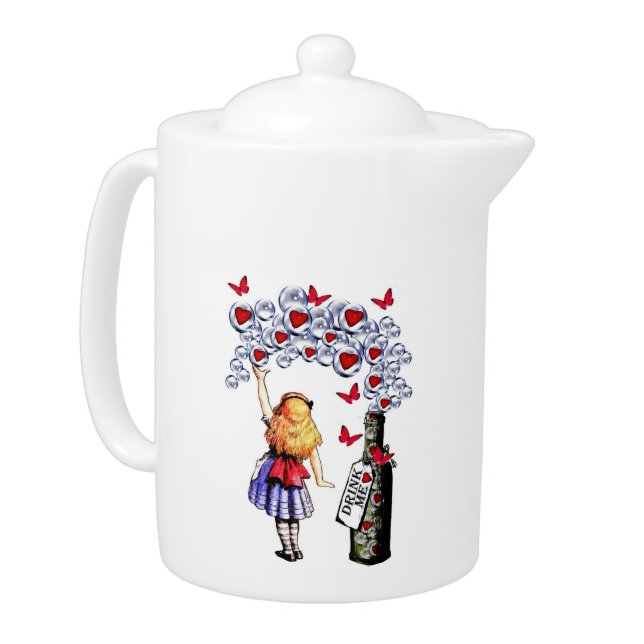 Alice in Wonderland Drink Me Tea Pot (Left)