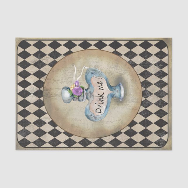 Alice in Wonderland "Drink Me" Tissue Paper (Front)