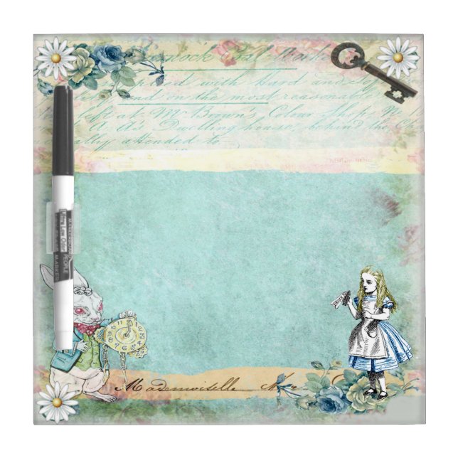 Alice in Wonderland Dry Erase Board (Front)