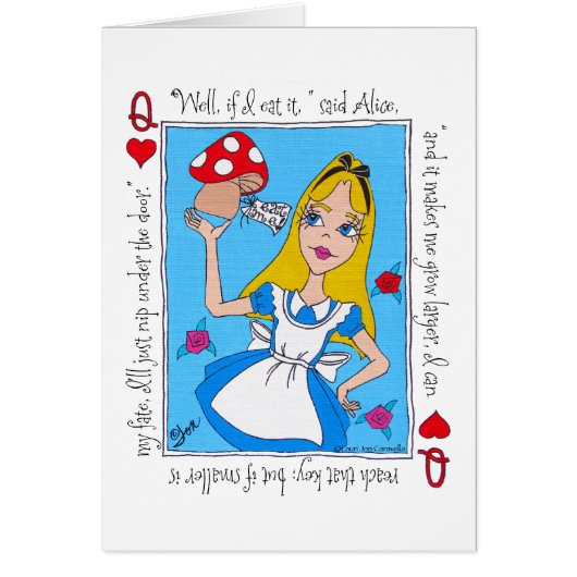 Alice in Wonderland, Eat Me! Cards (Front)