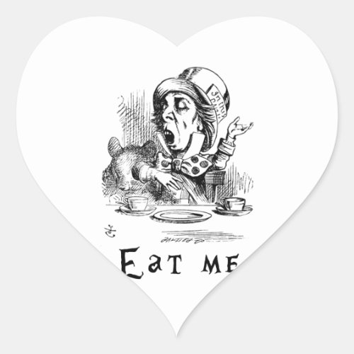 Alice in Wonderland _ Eat me Heart Sticker