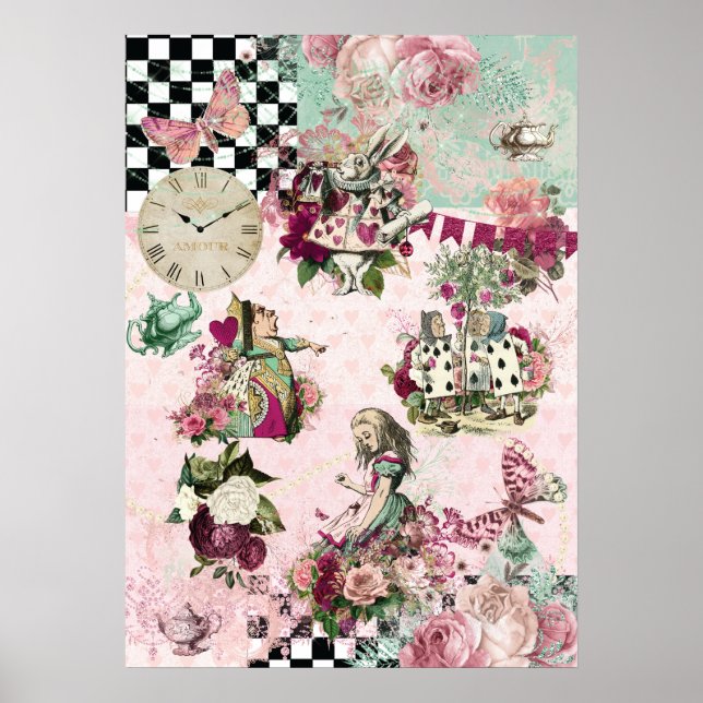 Alice in Wonderland Elegant Poster (Front)