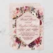 Alice in Wonderland Elegant Wedding Bridal Shower Invitation (Front/Back)