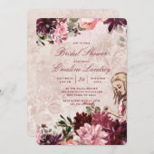 Alice in Wonderland Elegant Wedding Bridal Shower  Invitation (Front/Back)