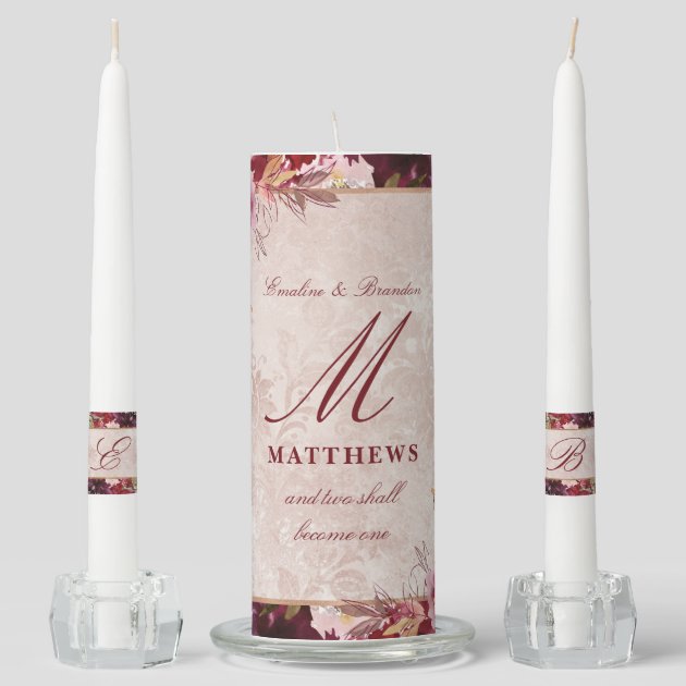 elegant unity candle sets