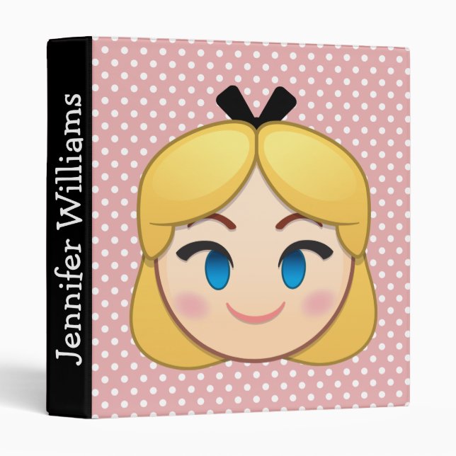 Alice In Wonderland Emoji Binder (Front/Spine)