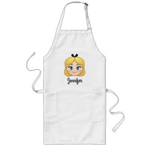 Alice In Wonderland Emoji Long Apron