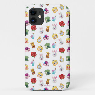 Alice In Wonderland Emoji  Pattern iPhone 11 Case