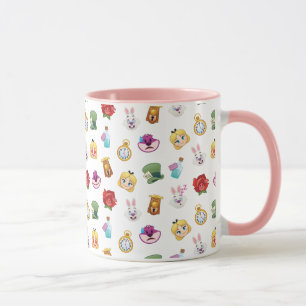 Alice In Wonderland Emoji Pattern Mug