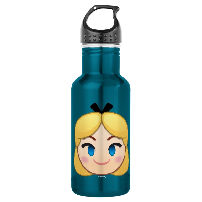 Alice In Wonderland Emoji Stainless Steel Water Bottle (Front)