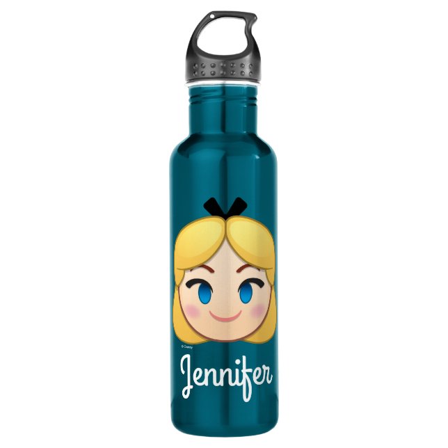 Alice In Wonderland Emoji Stainless Steel Water Bottle (Front)