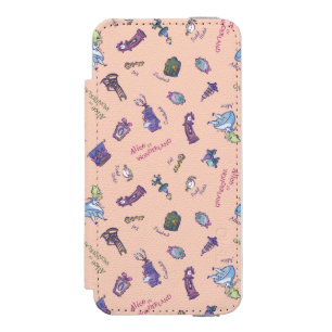 Alice In Wonderland   Falling Down Pattern Wallet Case For iPhone SE/5/5s