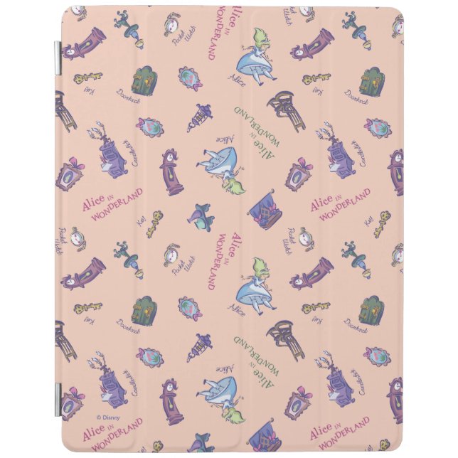 Alice In Wonderland | Falling Down Pattern iPad Smart Cover (Front)