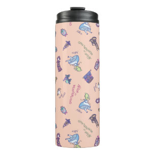 Alice In Wonderland   Falling Down Pattern Thermal Tumbler