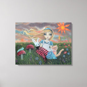 Alice in Wonderland Fantasy Fairytale Art Canvas