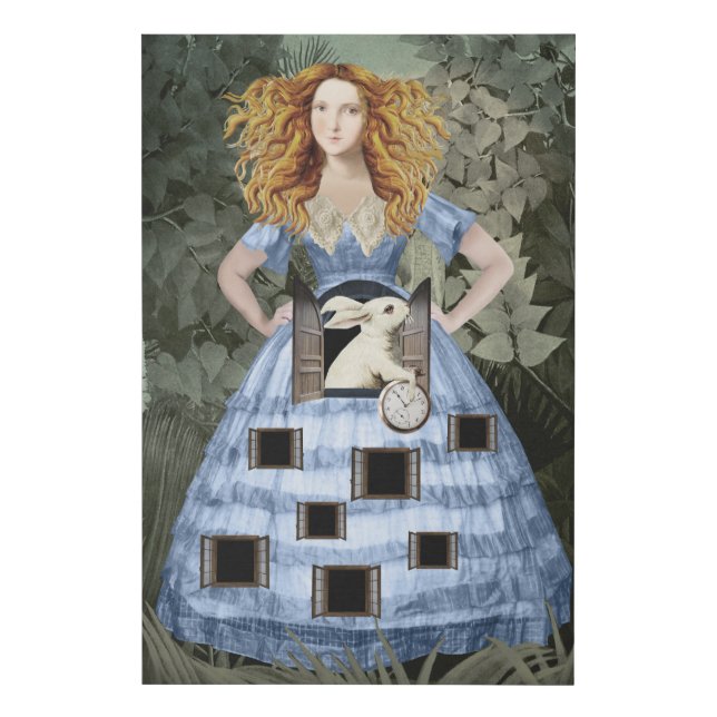 Alice in Wonderland Faux Canvas Print (Front)