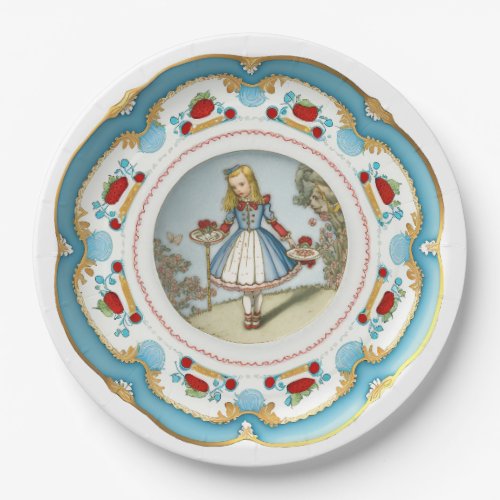 Alice in Wonderland _ Faux China Paper Plates