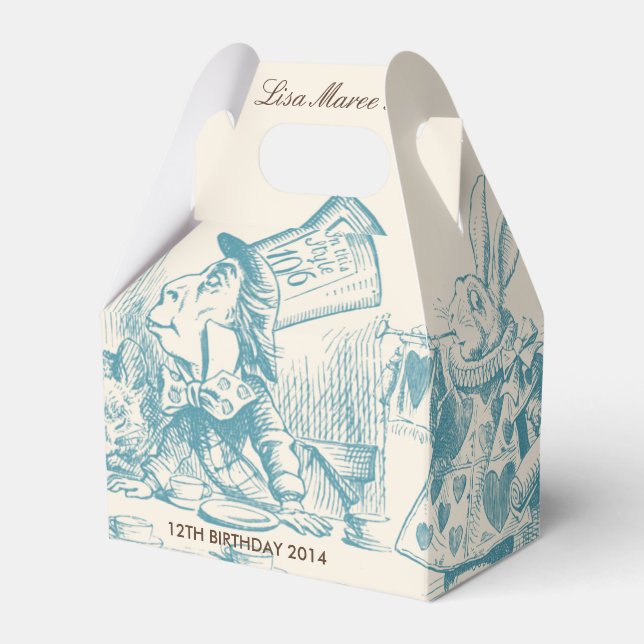 Alice in Wonderland - Favor Box (Front Side)