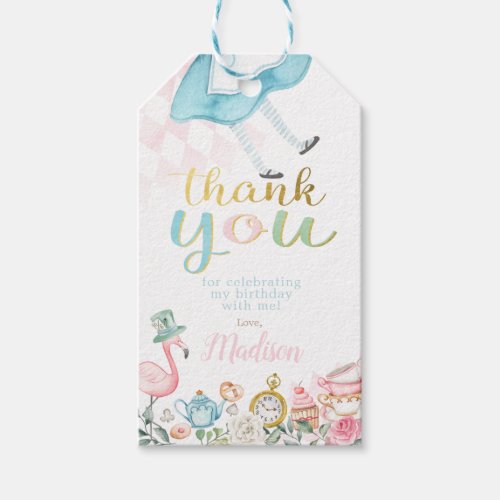 Alice in Wonderland Favor Tags