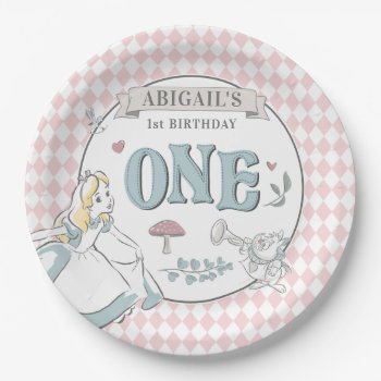 Alice In Wonderland | First Birthday Paper Plates by aliceinwonderland at Zazzle