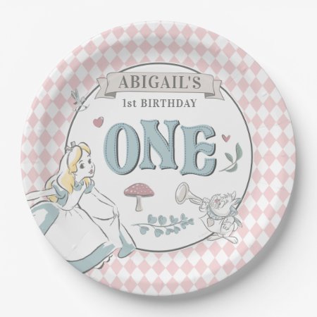 Alice In Wonderland | First Birthday Paper Plates