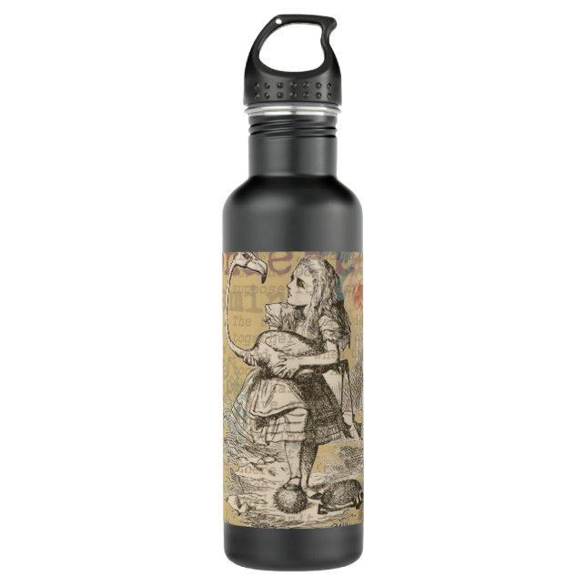 Alice in Wonderland Flamingo Classic Water Bottle (Front)