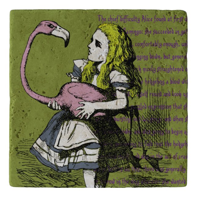 Alice in Wonderland | Flamingo Croquet Trivet (Front)