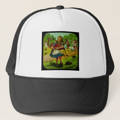 Alice in Wonderland Flamingo Croquet Trucker Hat