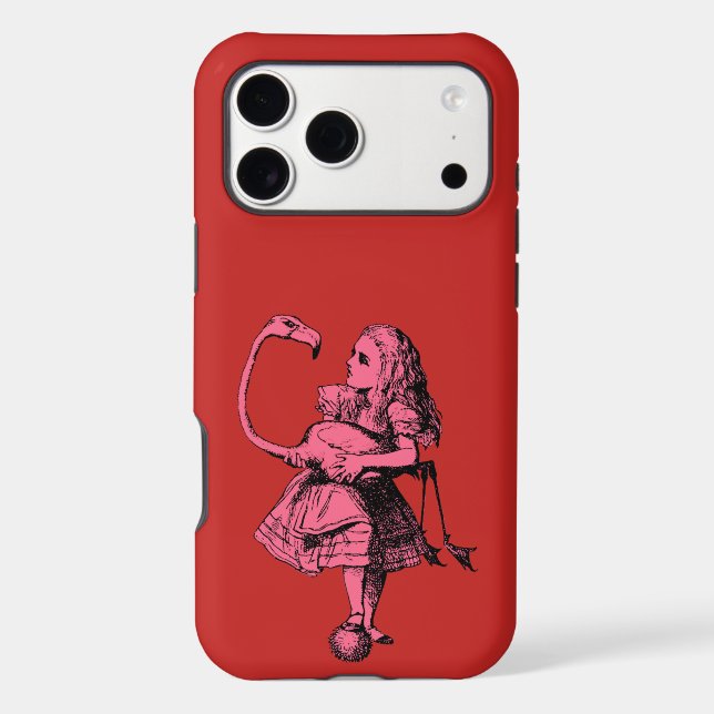 Alice in Wonderland Flamingo iPhone Case (Back)