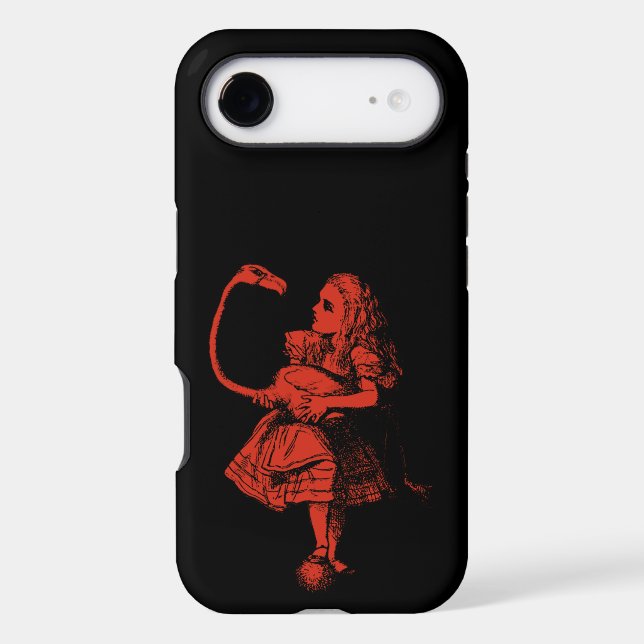 Alice in Wonderland Flamingo iPhone Case (Back)
