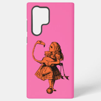 Alice in Wonderland Flamingo Samsung Galaxy S22 Ultra Case