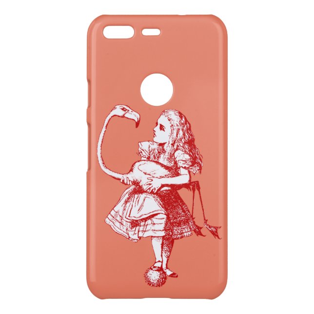 Alice in Wonderland Flamingo Uncommon Google Pixel Case (Back)