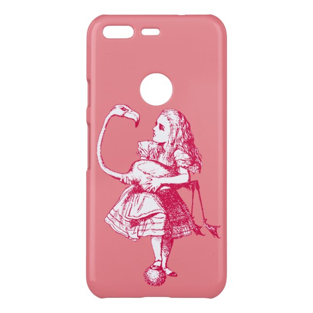 Alice in Wonderland Flamingo Uncommon Google Pixel Case (Back)