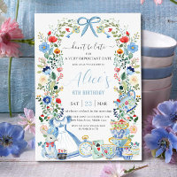 Alice in Wonderland Floral Birthday Tea Party
