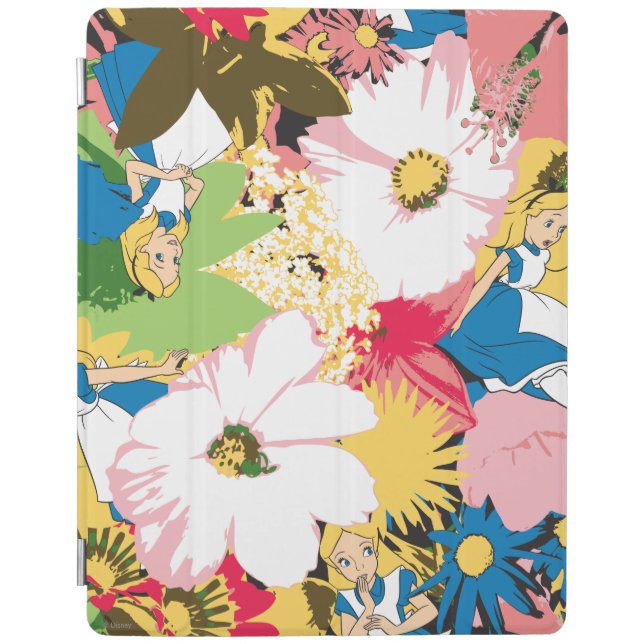 Alice in Wonderland Floral Pattern iPad Smart Cover (Front)