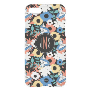 Alice in Wonderland Floral Retro Monogram iPhone SE/8/7 Case
