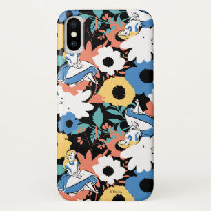 Alice in Wonderland Floral Retro Pattern iPhone X Case