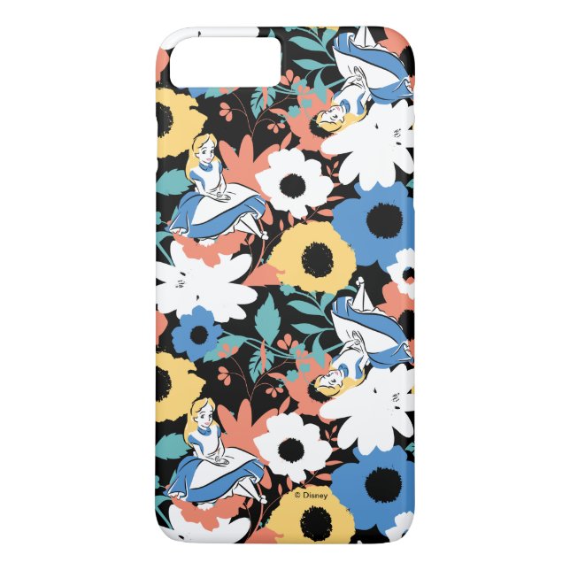 Alice in Wonderland Floral Retro Pattern Case-Mate iPhone Case (Back)