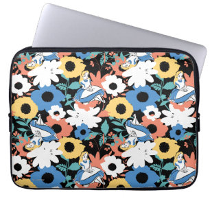 Alice in Wonderland Floral Retro Pattern Laptop Sleeve