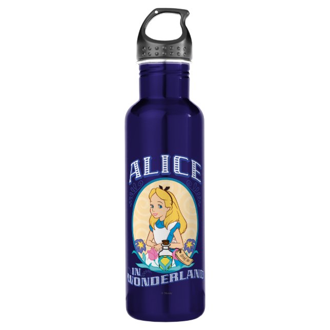 Alice in Wonderland - Frame Stainless Steel Water Bottle (Front)