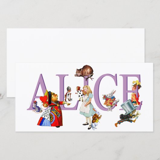 ALICE IN WONDERLAND & FRIENDS (Front/Back)