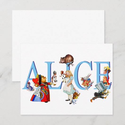 ALICE IN WONDERLAND & FRIENDS (Front/Back)
