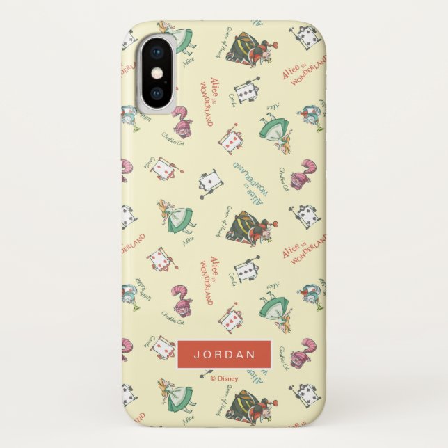 Alice In Wonderland & Friends | Add Your Name Case-Mate iPhone Case (Back)