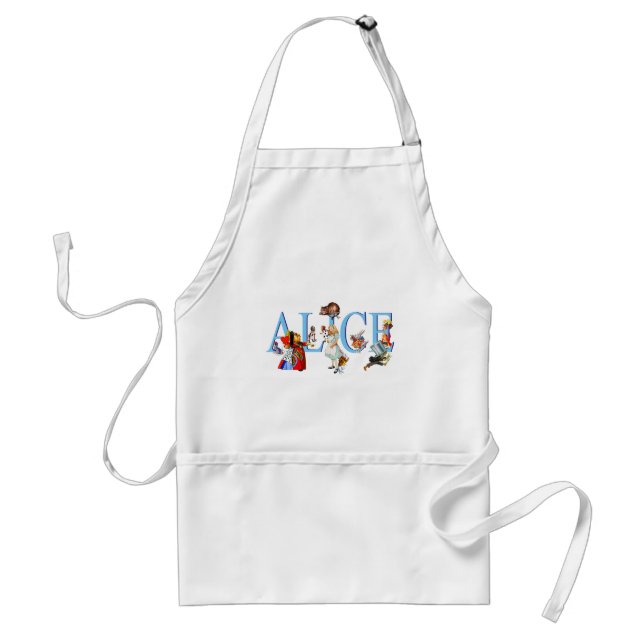 ALICE IN WONDERLAND & FRIENDS ADULT APRON (Front)