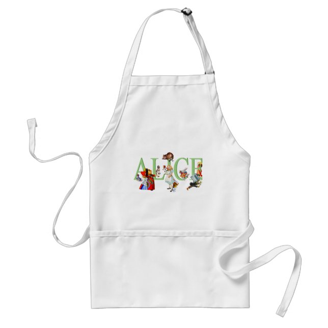 ALICE IN WONDERLAND & FRIENDS ADULT APRON (Front)