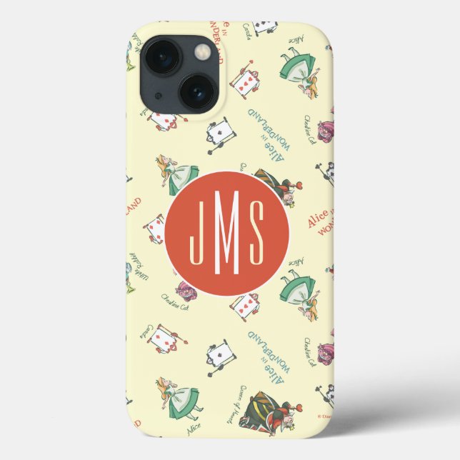 Alice In Wonderland & Friends | Pattern - Monogram Case-Mate iPhone Case (Back)