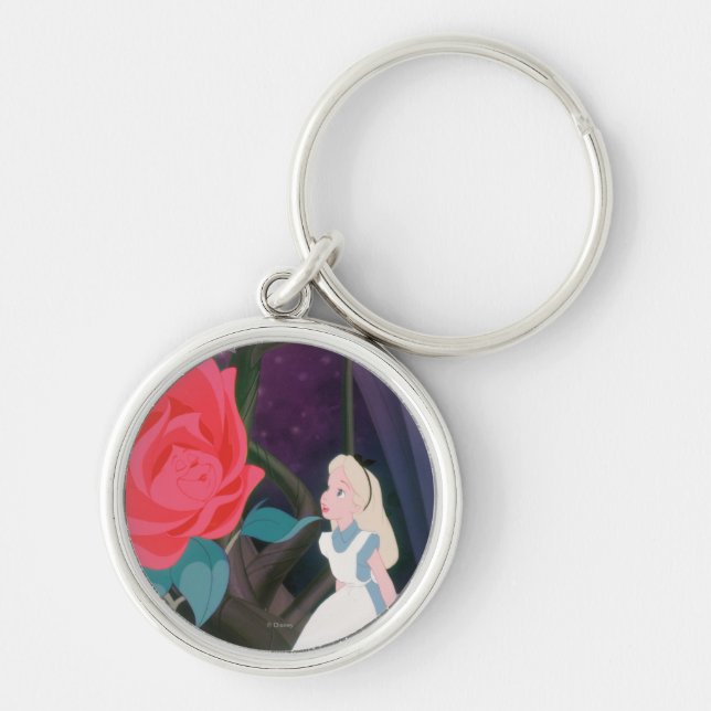 Alice in Wonderland Garden Flower Film Still Keychain (Front)